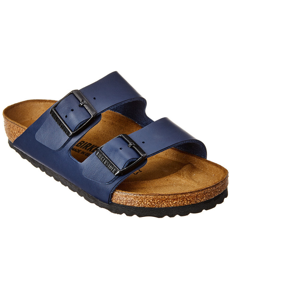 NWT Birkenstock Arizona Birko-Flor Blue Two-Strap Sandal